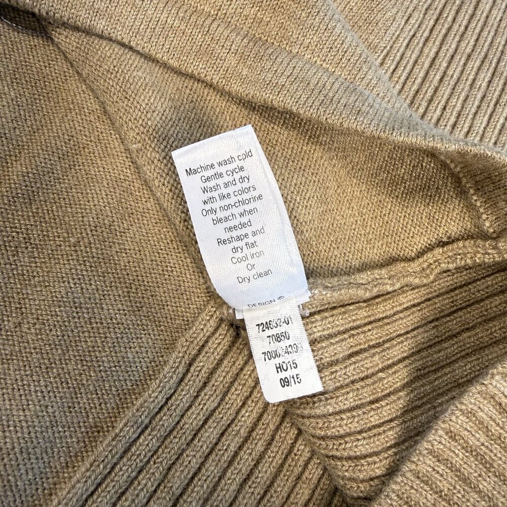 Athleta Women Merino Wool Neck V Neck Long Sleeve Sweater Dress Sz M Petite F418 - Picture 4 of 9